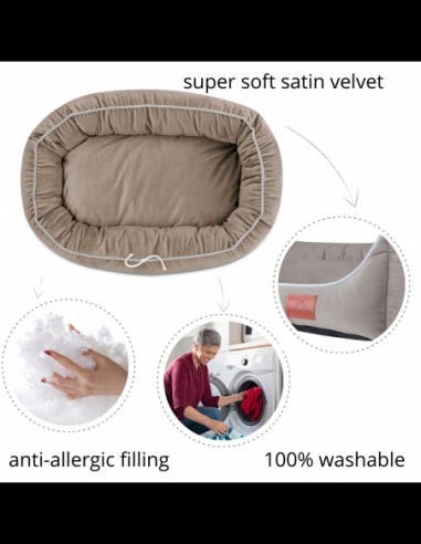 Letto Mitto HAZELNUT M 95x65 CM