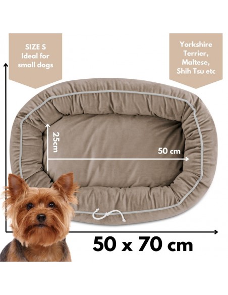 Panier de Mitto pour chien et chat HAZELNUT S 70x50 CM