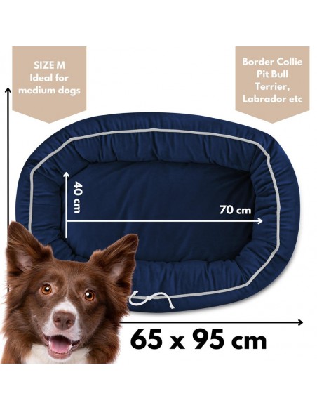 Mitto pet bed Mitto OCEAN BLUE M 65x95 CM