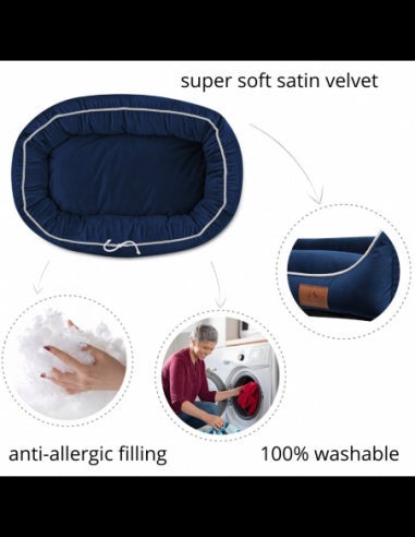 Hundebett Mitto OCEAN BLUE S 70x50 CM