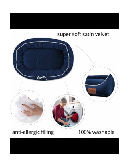 Hundebett Mitto OCEAN BLUE S 70x50 CM