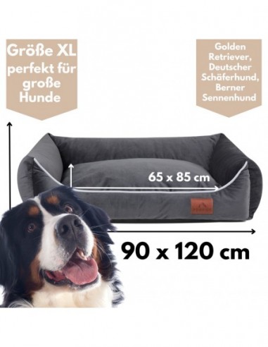 Hundesofa Miagio GRAPHITE XL 120x90 CM