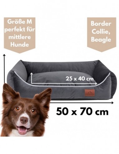 Hundesofa Miagio GRAPHITE M 70x50cm Hundesofa Miagio GRAPHITE M 70x50cm