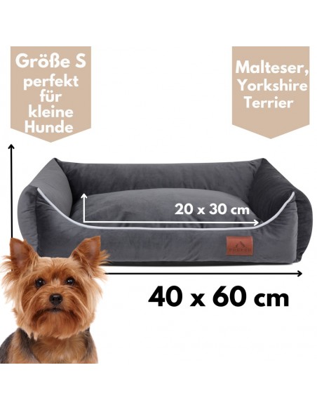 Sofa Miagio pour chien et chat GRAPHITE S 60x40 CM