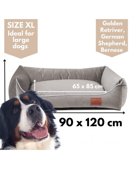 Hundesofa Miagio HAZELNUT XL 120x90 CM