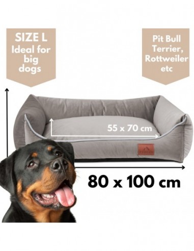 Hundesofa Miagio HAZELNUT L 100x80 CM Hundesofa Miagio HAZELNUT L 100x80 CM