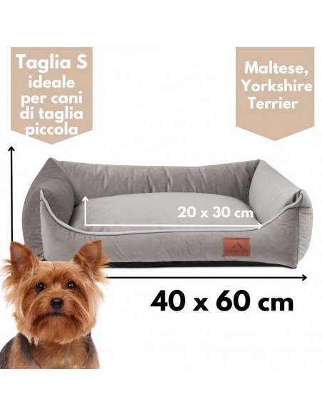 Sofa Miagio pour chien et chat HAZELNUT S 60x40 CM