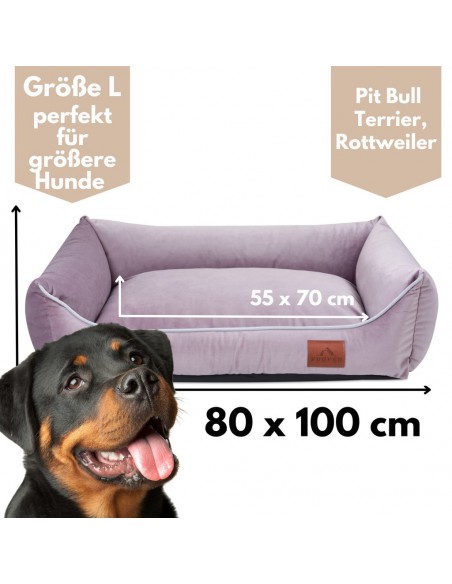 Sofa Miagio for dogs PASTEL PURPLE L 100x80 CM
