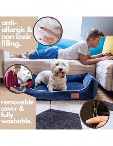 Sofa Miagio pour chien OCEAN BLUE XL...