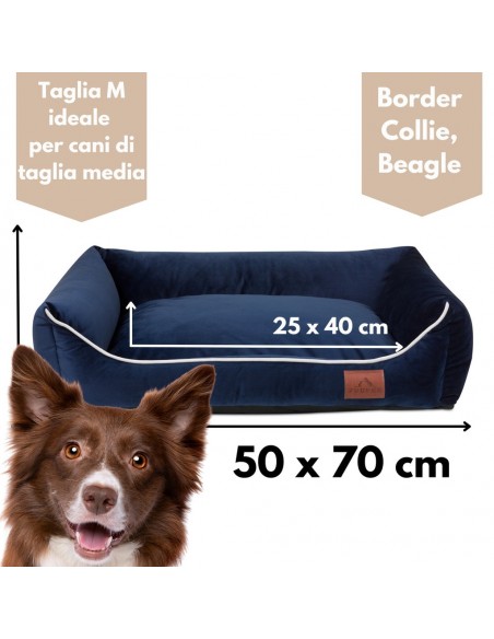 Hundesofa Miagio OCEAN BLUE M 70x50cm