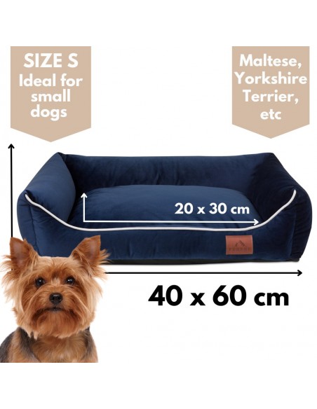 Sofa Miagio pour chien et chat OCEAN BLUE S 60x40 CM
