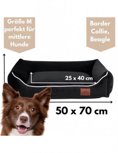 Hundesofa Miagio ULTRA BLACK M 70x50cm