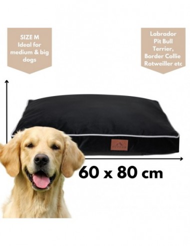 Perro Cushion ULTRA BLACK M 60x80CM Perro Cushion ULTRA BLACK M 60x80CM