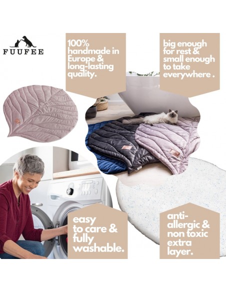 Le tapis Foglia pour chien et chat PASTEL PURPLE