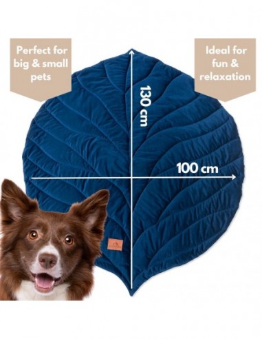 Tappeto per cani FOGLIA NAVY