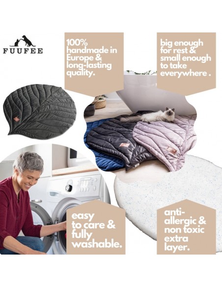 Le tapis Foglia pour chien et chat GRAPHITE