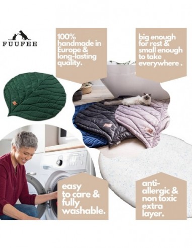 Foglia matt for dogs and cats DEEP GREEN